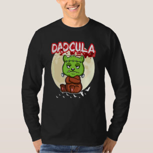Mens Dadcula Dracule Vampire Dad Halloween Party F T-Shirt