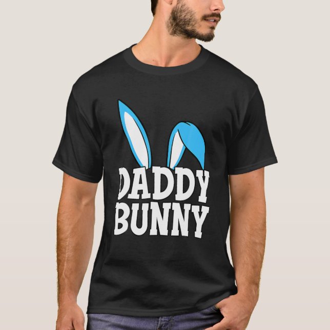 Mens Daddy Bunny Cute Costume Dad Family Matching T-Shirt (Front)