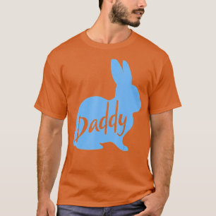 Mens Daddy Bunny Rabbit Father Daddy Father's Day  T-Shirt
