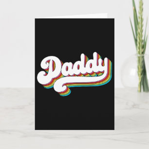 Mens Daddy Gifts 60&#; s 70s Retro Vintage Father& Card