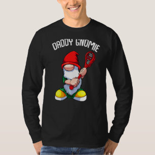 Mens Daddy Gnome Fathers Day Cool Lacrosse Lax Da T-Shirt