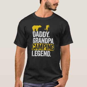 Mens Daddy Grandpa Camping Legend RV Camper Dad Ou T-Shirt