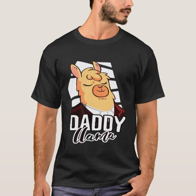 Mens Daddy Llama T-Shirt (Front)
