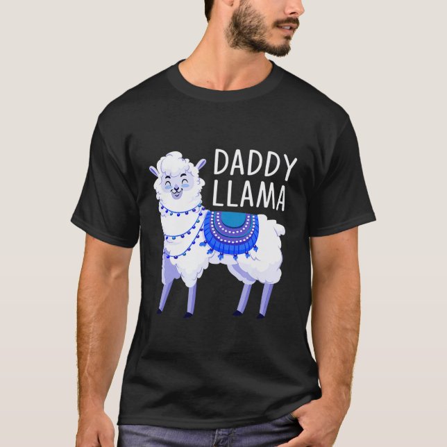 Mens Daddy Llama T-Shirt (Front)