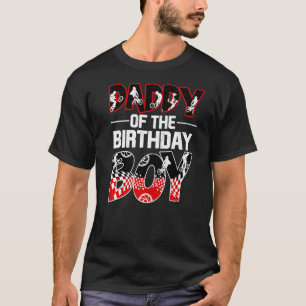 Mens Daddy of the Birthday Boy  BMX Bike Matching  T-Shirt