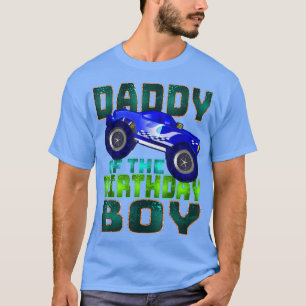 Mens Daddy of the Birthday Boy Monster Truck Match T-Shirt