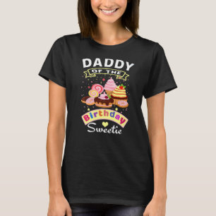 Mens Daddy Of The Birthday Sweetie Girl Ice Cream T-Shirt