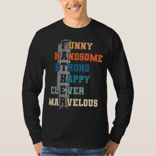 Mens Daddy Papa Fatherhood Best Dad Ever Fathers D T-Shirt