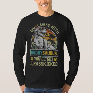 Mens Daddy Rex Saurus Papasaurus Dinosaurs Men Fat T-Shirt