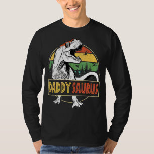 Mens Daddy Saurus Rex Dinosaur Daddy Saurus Fathe T-Shirt