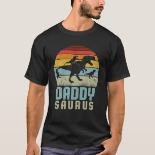 Mens Daddysaurus Daddysaurus Rex Fathers Day T-Shirt