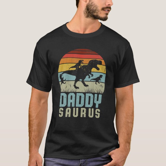 Mens Daddysaurus Daddysaurus Rex Fathers Day T-Shirt (Front)