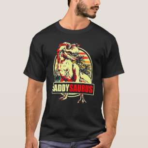 Mens Daddysaurus Father's Day Rex Dinosaur Dad  Fa T-Shirt