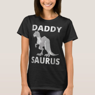 Mens Daddysaurus Trex Father's Day Dad Dinosaur T-Shirt