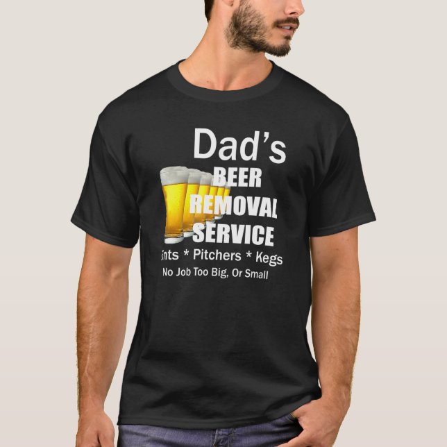 Mens Dads Beer Removal Service By Yoray T-Shirt (Front)