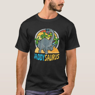 Mens Dadsaurus Dino Dinosaur Brachiosaurus Dad T-Shirt