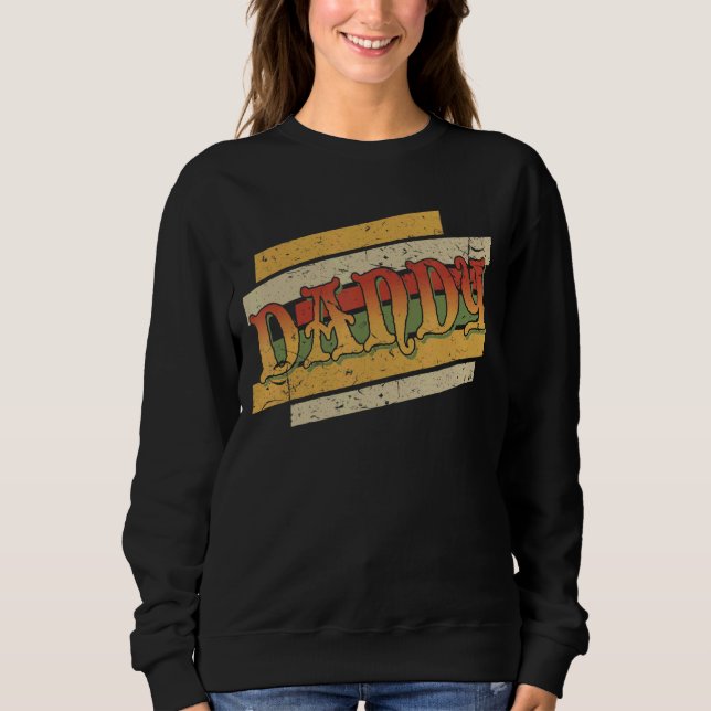 Mens  Dandy Retro Vintage Stepdad Stepfather Sweatshirt (Front)