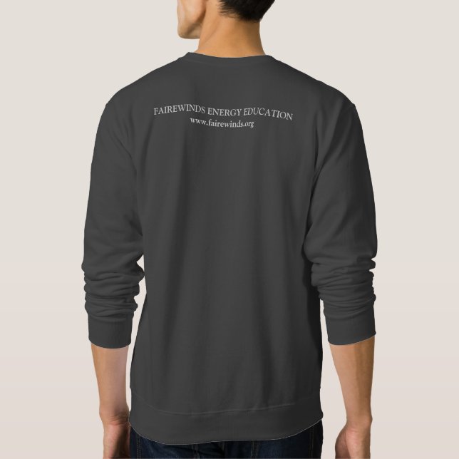 Men's Dark Grey Radiation Symbol Sweatshirt (Back)