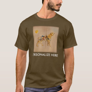 Mens Dark Tees - Carousel Tiger
