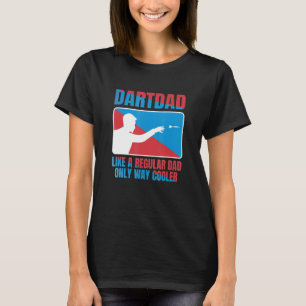 Mens Dart Dad Like A Regular Dad Darts Dartboard D T-Shirt