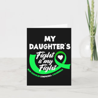 Mens Daughters Fight Is Fight Non-Hodgkin Lymphoma Card