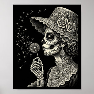 Mens Day Of Government Agencyd Skull Sugar Poster