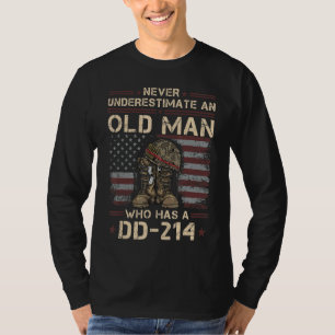 Mens Dd 214 Alumni Veteran U S  Flag Soldier Dd214 T-Shirt
