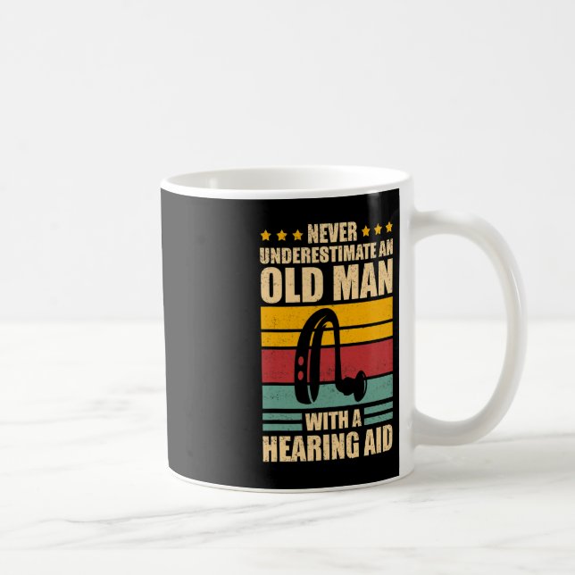 Mens Deaf Awareness ASL and Deaf Pride  Coffee Mug (Right)