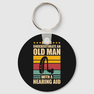 Mens Deaf Awareness ASL and Deaf Pride  Key Ring