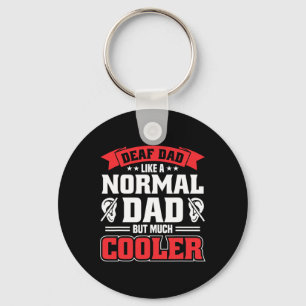 Mens Deaf Pride Hearing Loss Awareness Deaf Awaren Key Ring
