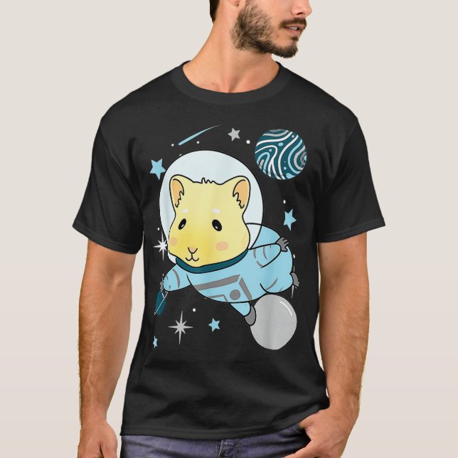 Mens Demiboy Guinea Pig In Space Demiboy Pride  T-Shirt (Front)