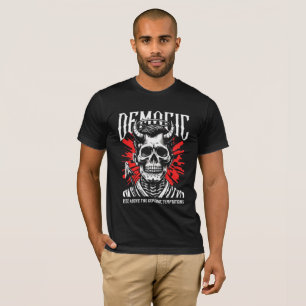 Men's "Demonic" Sovereign Skull T-Shirt - Dark