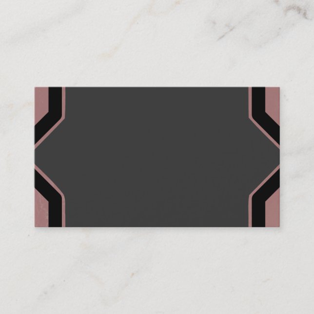 Men's Designer Business Card. Card (Front)
