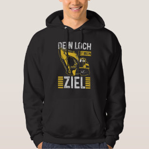 Mens Digger Excavator Guide Excavator Driver Civil Hoodie