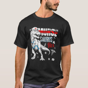 Mens Dinosaur Rex Scrub Nurse Life Coffee Rn Murs T-Shirt