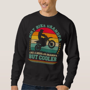 Mens Dirt Bike   Vintage Dirt Bike Grandpa Father' Sweatshirt
