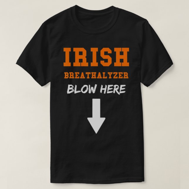 Mens Dirty Irish Breathalyzer Adult St Patricks Da T-Shirt (Design Front)