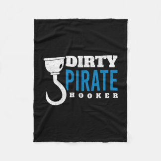 Mens dirty pirate freebooter caribbean sea thief fleece blanket