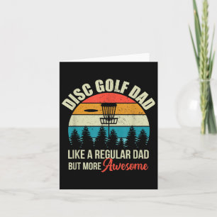 Mens Disc Golf Basket Quote Funny Disc Golf Dad Gi Card
