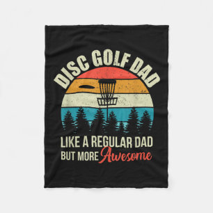Mens Disc Golf Basket Quote Funny Disc Golf Dad Gi Fleece Blanket