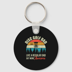 Mens Disc Golf Basket Quote Funny Disc Golf Dad Gi Key Ring