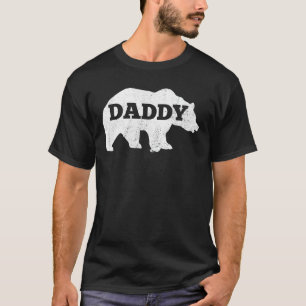 Mens Distressed Daddy Bear Dad Camping Gear T-Shirt