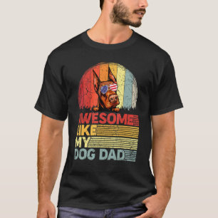 Mens Distressed Doberman Awesome Like My Dog Dad T-Shirt