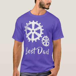 Mens Distressed Fathers Day Best Dad Gears Tool T-Shirt