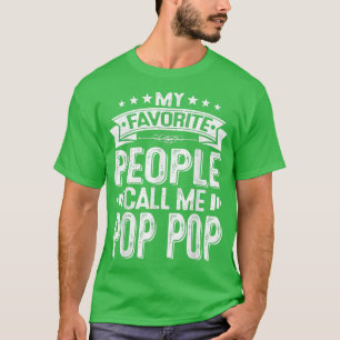 Mens Distressed My Favourite People Call Me Pop Po T-Shirt