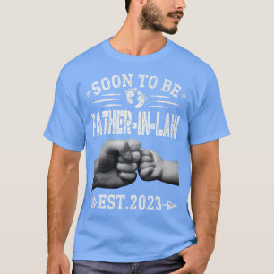 Mens Distressed Soon To Be FatherInLaw Est 2023 Me T-Shirt