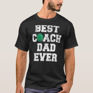 Mens Distressed Vintage Best Bocce Coach Dad Fathe T-Shirt
