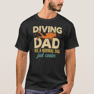 Mens Diving Dad Scuba Diver Underwater Snorkelling T-Shirt