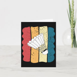 Men's Dminton Funny Vintage Funny Gift Idea 1 Card