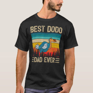 Mens Dodo Bird Vintage Best Dodo Dad Ever Father' T-Shirt